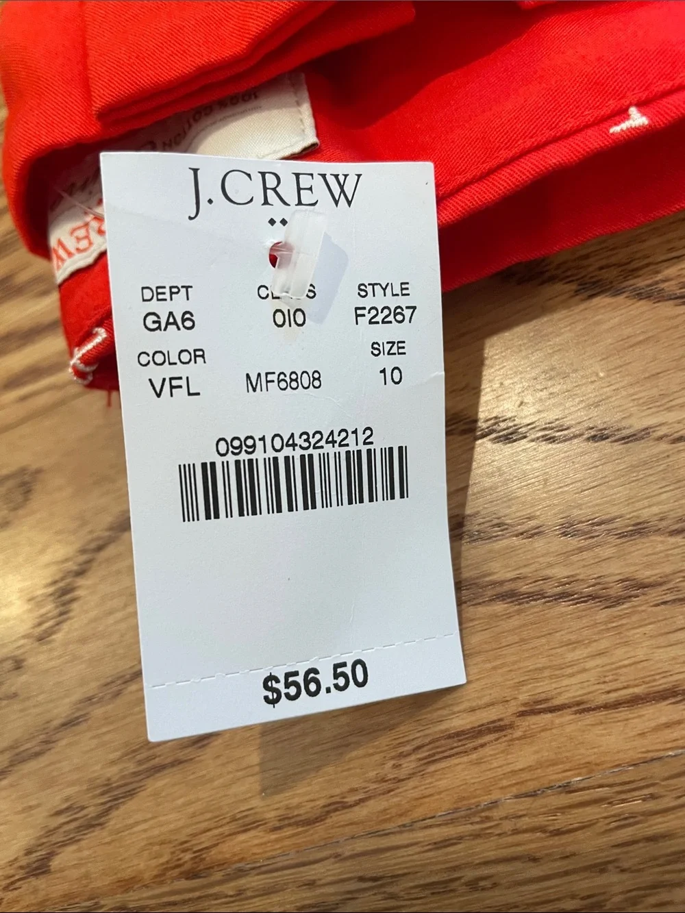 J. Crew Red Flamingo Print Chino  Shorts